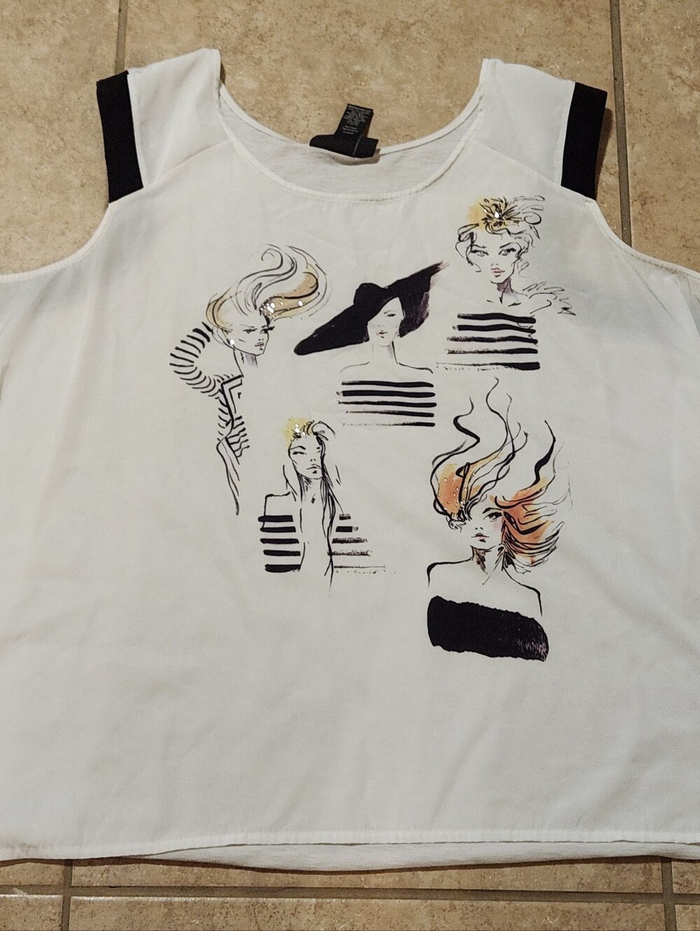 Lane Bryant Top Women’s 26/28 80s Graphic Tank Top
